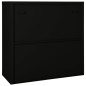 vidaXL Armario con puerta corredera acero negro 90x40x90 cm vidaXL Armario con puerta corredera acero negro 90x40x90 cm