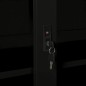 vidaXL Armario con puerta corredera acero negro 90x40x90 cm vidaXL Armario con puerta corredera acero negro 90x40x90 cm