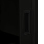 vidaXL Armario con puerta corredera acero negro 90x40x90 cm vidaXL Armario con puerta corredera acero negro 90x40x90 cm