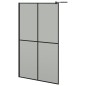 vidaXL Mampara de ducha accesible vidrio templado oscuro 118x190 cm vidaXL Mampara de ducha accesible vidrio templado oscuro 118x190 cm