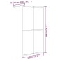 vidaXL Mampara de ducha accesible vidrio templado oscuro 118x190 cm vidaXL Mampara de ducha accesible vidrio templado oscuro 118x190 cm