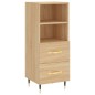vidaXL Aparador madera contrachapada color roble Sonoma 34,5x34x90 cm vidaXL Aparador madera contrachapada color roble Sonoma 34,5x34x90 cm