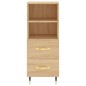 vidaXL Aparador madera contrachapada color roble Sonoma 34,5x34x90 cm vidaXL Aparador madera contrachapada color roble Sonoma 34,5x34x90 cm