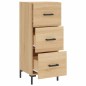 vidaXL Aparador madera contrachapada color roble Sonoma 34,5x34x90 cm vidaXL Aparador madera contrachapada color roble Sonoma 34,5x34x90 cm