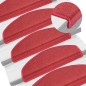 vidaXL Alfombrillas de escalera 15 unidades rojo burdeos 65x24x4 cm vidaXL Alfombrillas de escalera 15 unidades rojo burdeos 65x24x4 cm