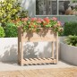 vidaXL Jardinera de madera maciza de pino 82,5x34,5x81 cm