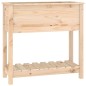 vidaXL Jardinera de madera maciza de pino 82,5x34,5x81 cm