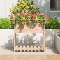 vidaXL Jardinera de madera maciza de pino 82,5x34,5x81 cm
