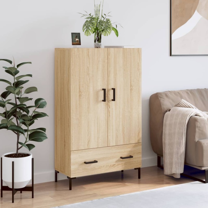 vidaXL Aparador alto madera de ingeniería roble Sonoma 69,5x31x115 cm vidaXL Aparador alto madera de ingeniería roble Sonoma 69,5x31x115 cm