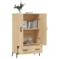 vidaXL Aparador alto madera de ingeniería roble Sonoma 69,5x31x115 cm vidaXL Aparador alto madera de ingeniería roble Sonoma 69,5x31x115 cm