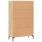 vidaXL Aparador alto madera de ingeniería roble Sonoma 69,5x31x115 cm vidaXL Aparador alto madera de ingeniería roble Sonoma 69,5x31x115 cm