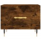 vidaXL Mesa de centro 2 uds madera ingeniería roble ahumado 50x50x40cm