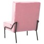 vidaXL Silla de relajación de terciopelo rosa 65x79x87 cm vidaXL Silla de relajación de terciopelo rosa 65x79x87 cm