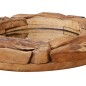 vidaXL Espejo decorativo de teca 80 cm redondo vidaXL Espejo decorativo de teca 80 cm redondo