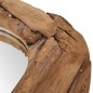vidaXL Espejo decorativo de teca 80 cm redondo vidaXL Espejo decorativo de teca 80 cm redondo
