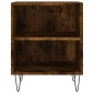 vidaXL Mesitas de noche 2 uds madera ingeniería roble humo 40x30x50 cm vidaXL Mesitas de noche 2 uds madera ingeniería roble humo 40x30x50 cm