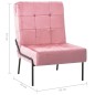 vidaXL Silla de relajación de terciopelo rosa 65x79x87 cm vidaXL Silla de relajación de terciopelo rosa 65x79x87 cm