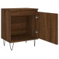 vidaXL Mesita de noche 2 uds madera ingeniería roble marrón 40x30x50cm vidaXL Mesita de noche 2 uds madera ingeniería roble marrón 40x30x50cm