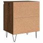 vidaXL Mesita de noche 2 uds madera ingeniería roble marrón 40x30x50cm vidaXL Mesita de noche 2 uds madera ingeniería roble marrón 40x30x50cm