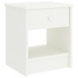 vidaXL Mesitas de noche 2 unidades madera de pino blanco 35x30x40 cm