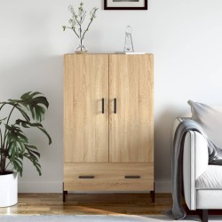 vidaXL Aparador alto madera de ingeniería roble Sonoma 69,5x31x115 cm