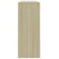 vidaXL Aparador madera contrachapada blanco roble Sonoma 110x30x75 cm vidaXL Aparador madera contrachapada blanco roble Sonoma 110x30x75 cm