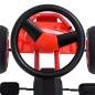 vidaXL Kart de pedales con neumáticos rojo
