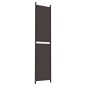 vidaXL Biombo divisor de 4 paneles de tela marrón 200x220 cm vidaXL Biombo divisor de 4 paneles de tela marrón 200x220 cm