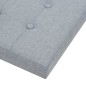 vidaXL Taburete plegable con almacenaje lino sintético gris claro vidaXL Taburete plegable con almacenaje lino sintético gris claro