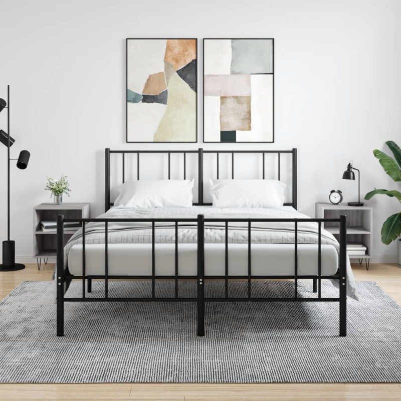 vidaXL Mesita de noche 2 uds madera ingeniería gris Sonoma 40x30x50 cm vidaXL Mesita de noche 2 uds madera ingeniería gris Sonoma 40x30x50 cm