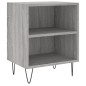vidaXL Mesita de noche 2 uds madera ingeniería gris Sonoma 40x30x50 cm vidaXL Mesita de noche 2 uds madera ingeniería gris Sonoma 40x30x50 cm