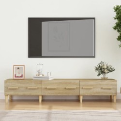 vidaXL Mueble de TV madera contrachapada roble Sonoma 150x34,5x30 cm