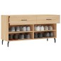 vidaXL Banco zapatero madera de ingeniería roble Sonoma 102x35x55 cm vidaXL Banco zapatero madera de ingeniería roble Sonoma 102x35x55 cm