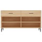 vidaXL Banco zapatero madera de ingeniería roble Sonoma 102x35x55 cm vidaXL Banco zapatero madera de ingeniería roble Sonoma 102x35x55 cm