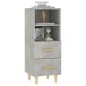 vidaXL Aparador de madera contrachapada gris hormigón 34,5x34x90 cm vidaXL Aparador de madera contrachapada gris hormigón 34,5x34x90 cm