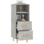 vidaXL Aparador de madera contrachapada gris hormigón 34,5x34x90 cm vidaXL Aparador de madera contrachapada gris hormigón 34,5x34x90 cm