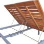 vidaXL Tumbona doble de madera maciza de acacia vidaXL Tumbona doble de madera maciza de acacia