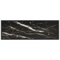 vidaXL Mueble para TV negro con vidrio de mármol negro 120x40x40 cm