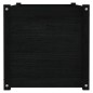 vidaXL Jardinera de madera maciza de pino negro 100x50x50 cm
