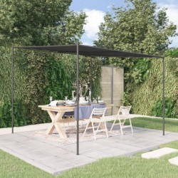vidaXL Cenador acero y tela gris antracita 3x3 m 180 g/m²