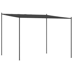 vidaXL Cenador acero y tela gris antracita 3x3 m 180 g/m²