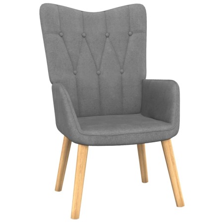 vidaXL Sillón de relax de tela gris oscuro