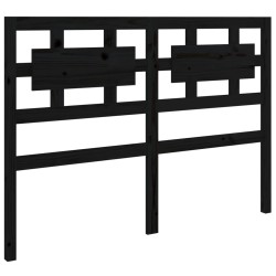 vidaXL Cabecero de cama madera maciza de pino negro 185,5x4x100 cm