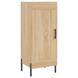 vidaXL Aparador madera contrachapada color roble Sonoma 34,5x34x90 cm