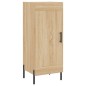 vidaXL Aparador madera contrachapada color roble Sonoma 34,5x34x90 cm vidaXL Aparador madera contrachapada color roble Sonoma 34,5x34x90 cm