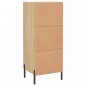 vidaXL Aparador madera contrachapada color roble Sonoma 34,5x34x90 cm vidaXL Aparador madera contrachapada color roble Sonoma 34,5x34x90 cm
