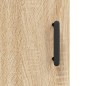 vidaXL Aparador madera contrachapada color roble Sonoma 34,5x34x90 cm vidaXL Aparador madera contrachapada color roble Sonoma 34,5x34x90 cm