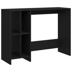 vidaXL Escritorio notebook madera contrachapada negro 102,5x35x75 cm
