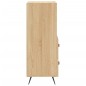 vidaXL Aparador madera contrachapada color roble Sonoma 34,5x34x90 cm vidaXL Aparador madera contrachapada color roble Sonoma 34,5x34x90 cm