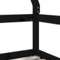 vidaXL Estructura de cama niños con cajones madera pino negro 70x140cm vidaXL Estructura de cama niños con cajones madera pino negro 70x140cm